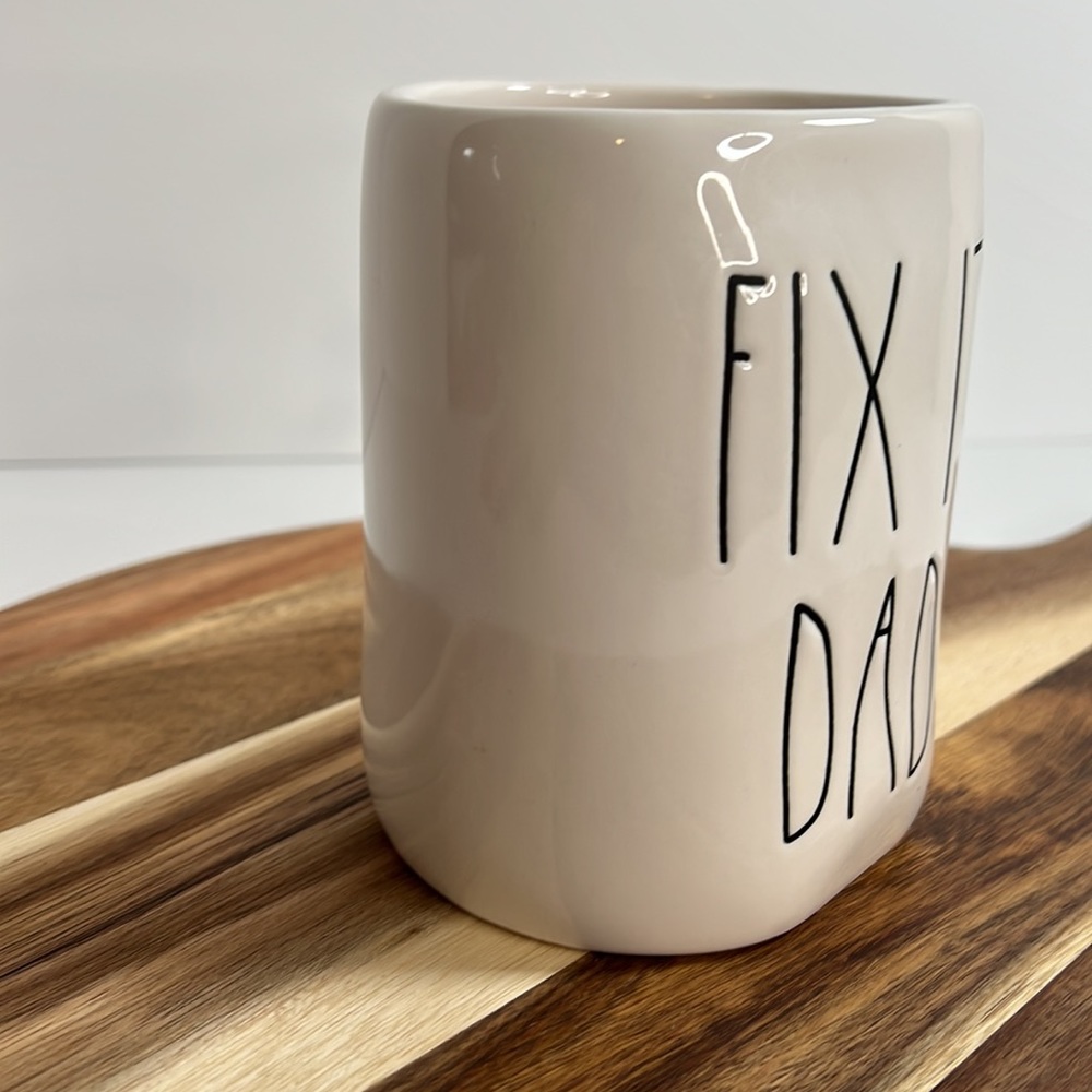 Coffee mug Rae Dunn Magenta “Fix It Dad” - Picture 2 of 9